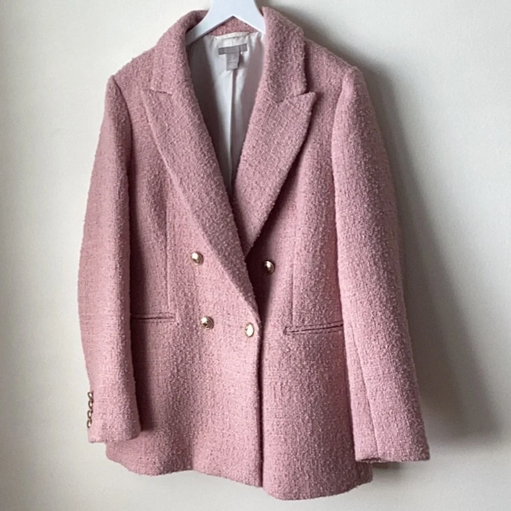 H&M Textured Weave Tweed Blazer - Picture 7 of 10